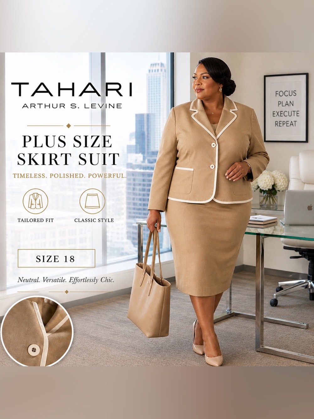 Tahari Arthur Levine Suit Size 18